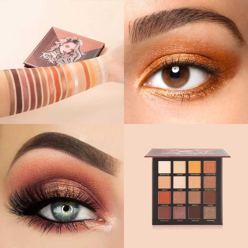IMAGICs new arrival charming eye shadow 16 color makeup palette matte pigment eye shadow powderW241212