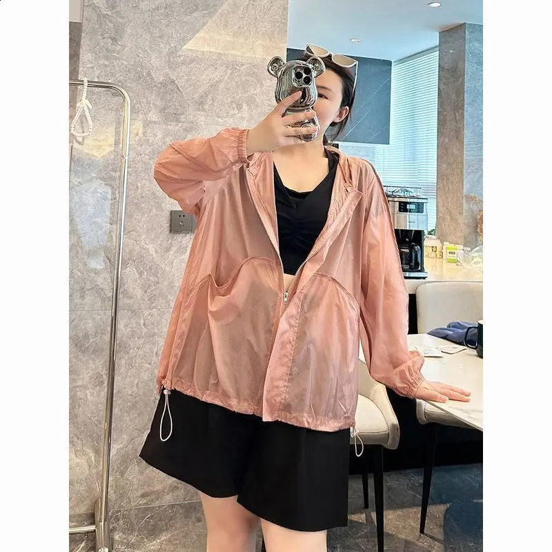Oversized Summer Simplicity Zipper Solid Color O-neck Long Sleeve Tops Women Clothing All-match Patchwork Cardigan Coat 240812