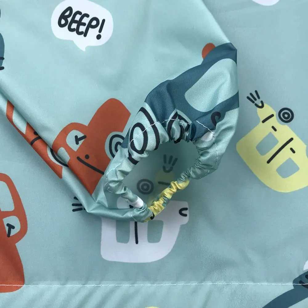 Bibs Burp Cloths Cute Plane Forest Animal Pattern Anti-Dirty Waterproof Baby Eating Table Mat Baby Eating Artifact Baby Coverall Baby BibL4812