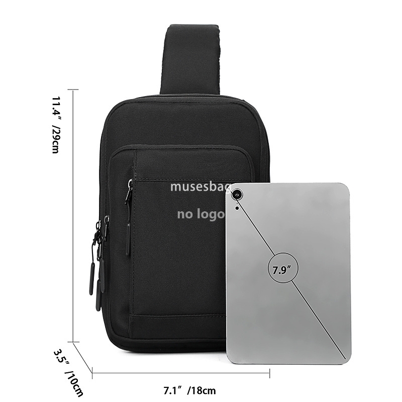 Chest bag Men's fashion small bag Tooling crossbody bag Men's bag Fashion chest bag Shoulder bag Student sports body bag