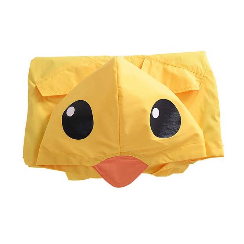 Toddler Baby Boy Girl Duck Rain Jacket Cute Cartoon Yellow Raincoat Hoodie Kids Coat Fall Winter School Outfit Y240810