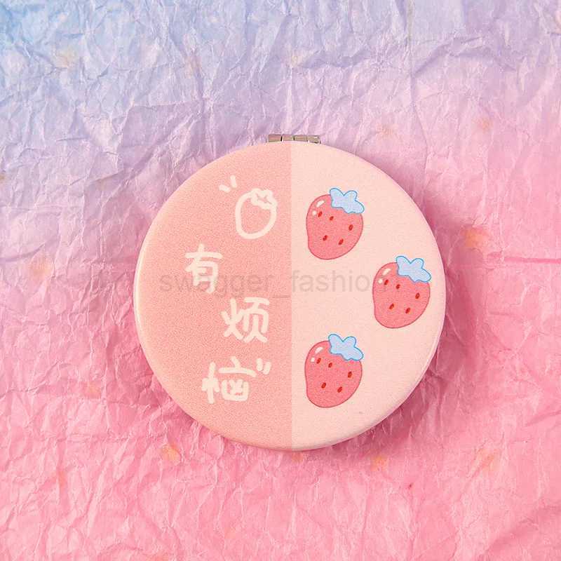 Cartoon Mini Makeup Mirror Double-Sided Round Makeup Mirror Portable Mini Folding Makeup Mirror Pocket Mirror for Girl WomenXJ240813
