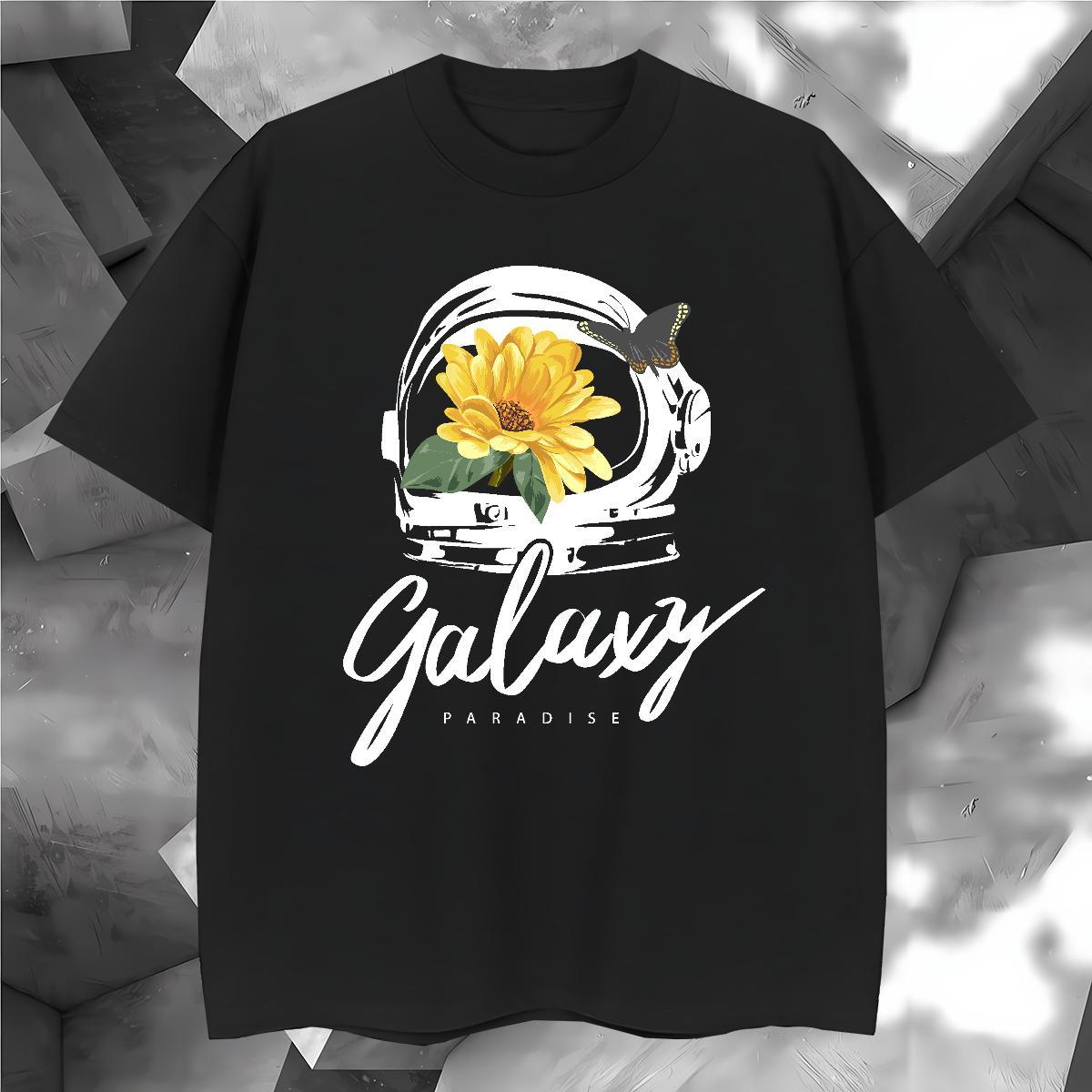 Cool flower T Shirts Men Daily Outfit Mens Tshirts 230g Cotton Designer Breathable Short Sleeve Skull Tees Shirts