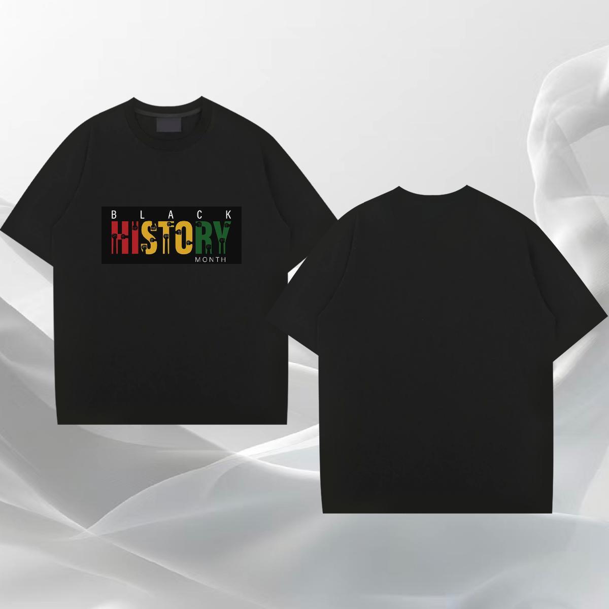 TOP Quality Tshirts Street Wear 230g Cotton Oversized 4XL Crew Neck Breathable letter Men T Shirts Fashion New Clothings