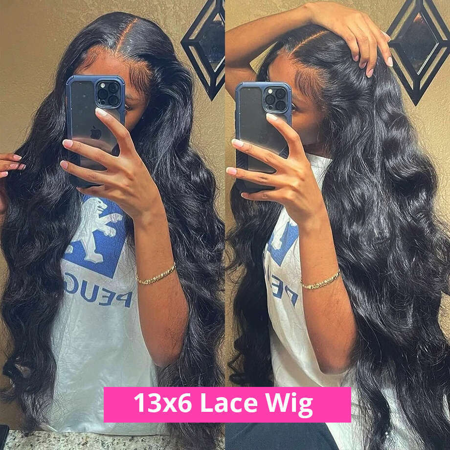 40 Inch Hd 13X6 Body Frontal Wig 13X4 Loose Wave Lace Front Curly Wigs 100% Human Hair
