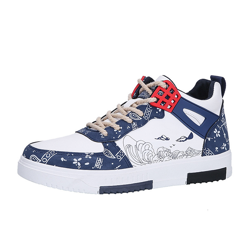 Ddmyoutdoor Men S Spring New Igh Top Casual Board Trend Versatile Little White Lightweight Soft Sole Sports Shoes Outdoor