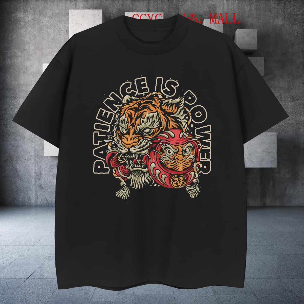 Classic Couples T Shirts Daily Outfit 230g Cotton Custom Print Plus Size Breathable fierce T Shirts Men DIY Customized Top Tees