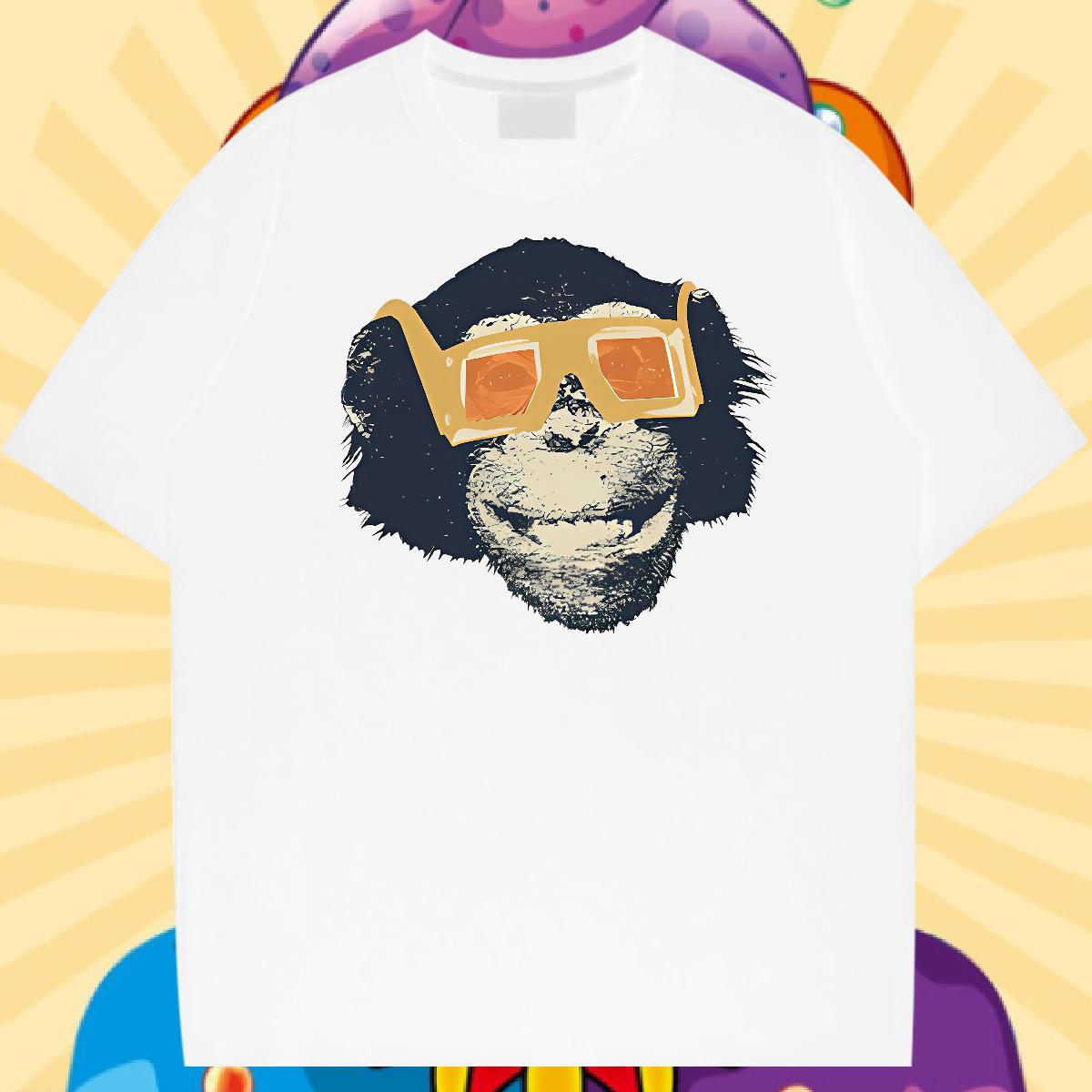 Classic Casual Men Tees Outdoor 230g Pure Cotton Tops Shirt Breathable Loose T-Shirts for Men Custom Cartoon