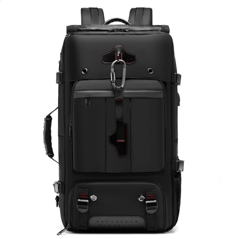 Mens travel bag backpack large capacity luggage multifunctional waterproof outdoor hiking 240813