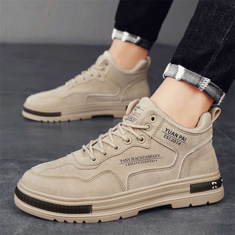 Spring New Martin Boots Men S Construction Site Work Dress Trendy Versatile Anti Slip And Wear Resistant Labor Protection Shoes Outdoor ddmydog ddmydo