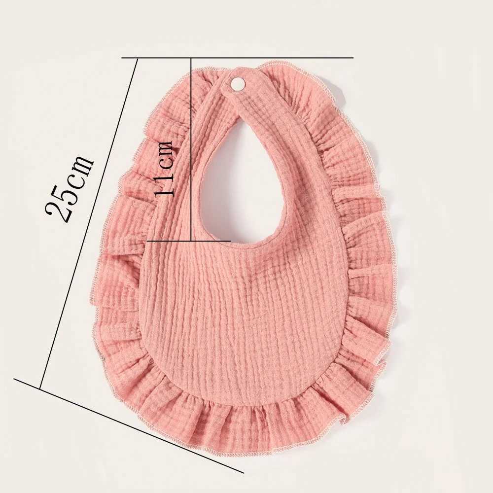 Bibs Burp Cloths Korean Style Baby Feeding Drool Bib Ruffle Floral Infants Saliva Towel Soft Cotton Burp Cloth For Newborn Toddler Kids Bibs NewL4812