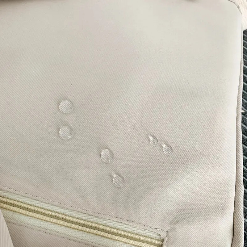 Multi pocket mens and womens nylon large capacity casual simple backpack insert button computer 240813