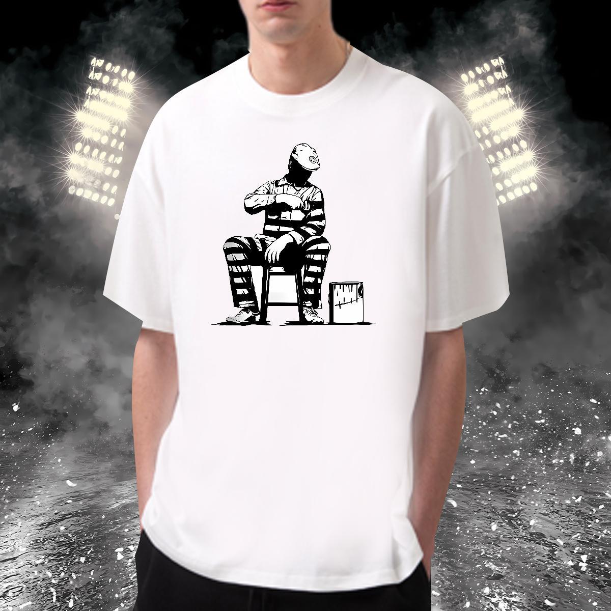 Popular person T-Shirts for Men Daily Outfit Tshirt for Man Woman 230g Cotton 2024 Summer Crew Neck Custom Cartoon Top Tees