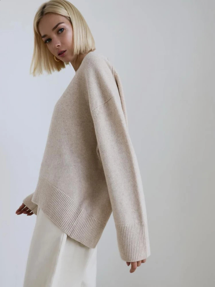 Autumn Winter Vintage Harajuku Pullover Long Sleeve Women Sweater Casual Fall Streetwear Tops Coat Chic Lazy Wind Y2k Sweater 240812
