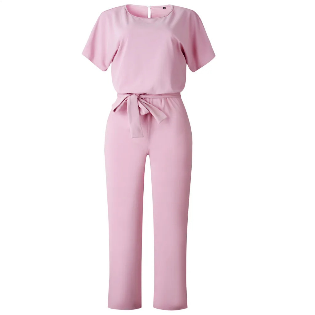 Youthful woman clothes Leg With Belt Women Short Clubwear Straight Sleeve Playsuit Jumpsuit Womens Jumpsuit jumpsuit women 240813