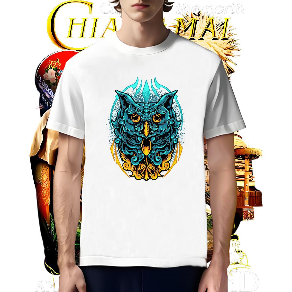 Designer T shirt eagle Pure Cotton Summer Casual Custom Big Size 100% Cotton 230g Tshirt for Man Woman Customized Tops