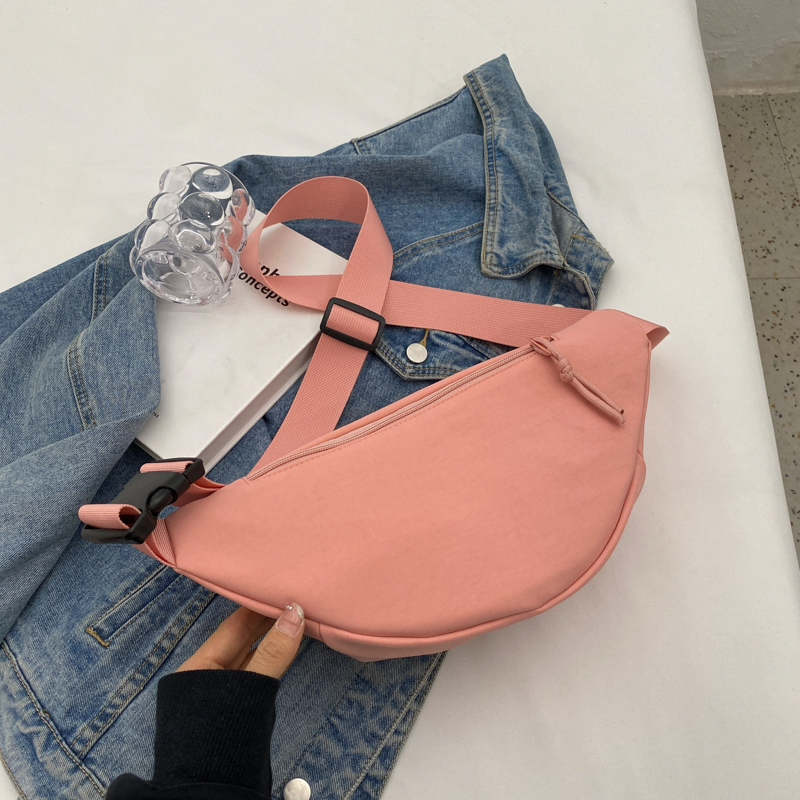 Chest Shoulder Women Sling Crossbody Messenger Half Moon Waist Pack Bag Unisex