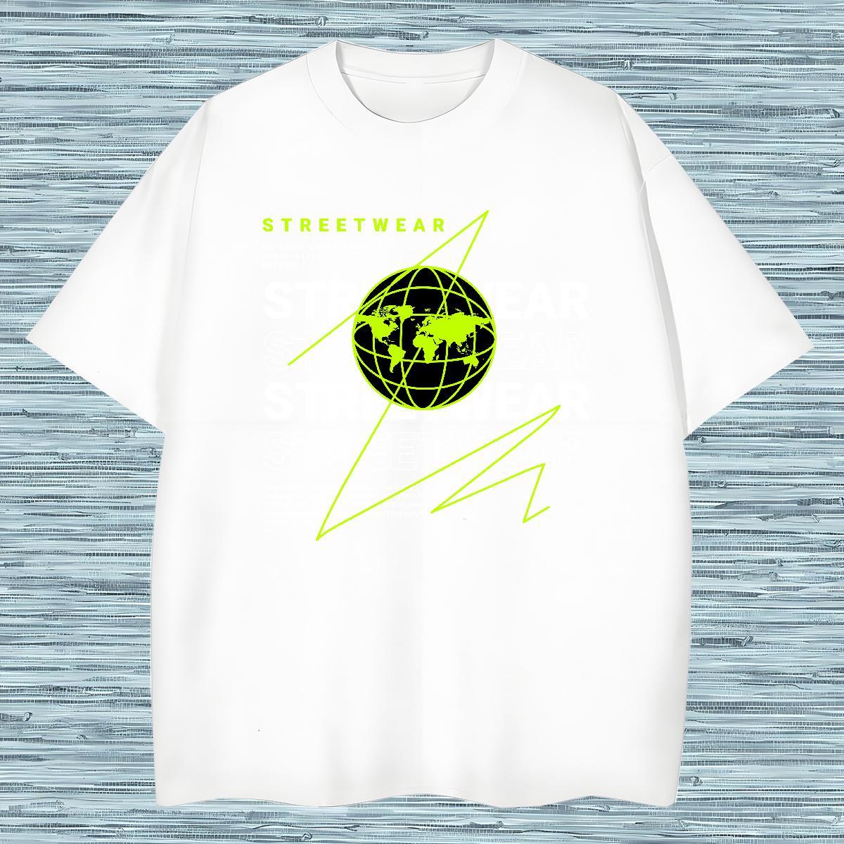 Unisex letter Mens T Shirts Spring Summer Tshirts 230g Cotton Fashion New Crew Neck Breathable Cartoon Print Tees Shirts