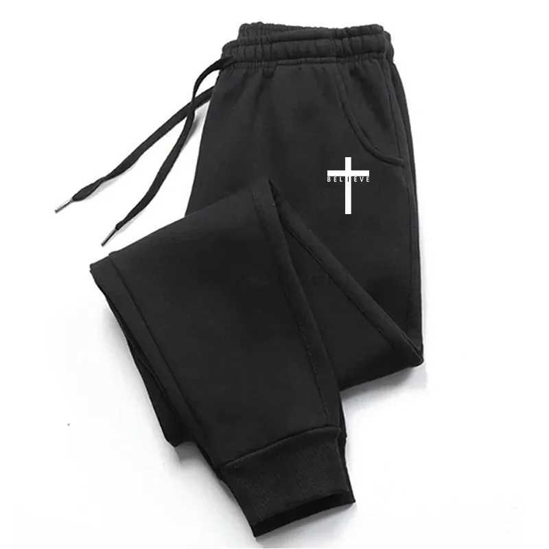 Men Long Pants Autumn and Winter Mens Casual Fleece Sweatpants Soft Sports Pants Jogging Pants 4 ColorsXJ240813