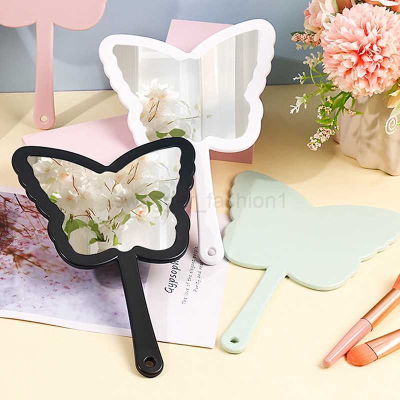 Butterfly Shaped Makeup Mirror Handheld Mirror Portable Eyelash Extension Mirrors Salon Mirrors MakeupXJ240813
