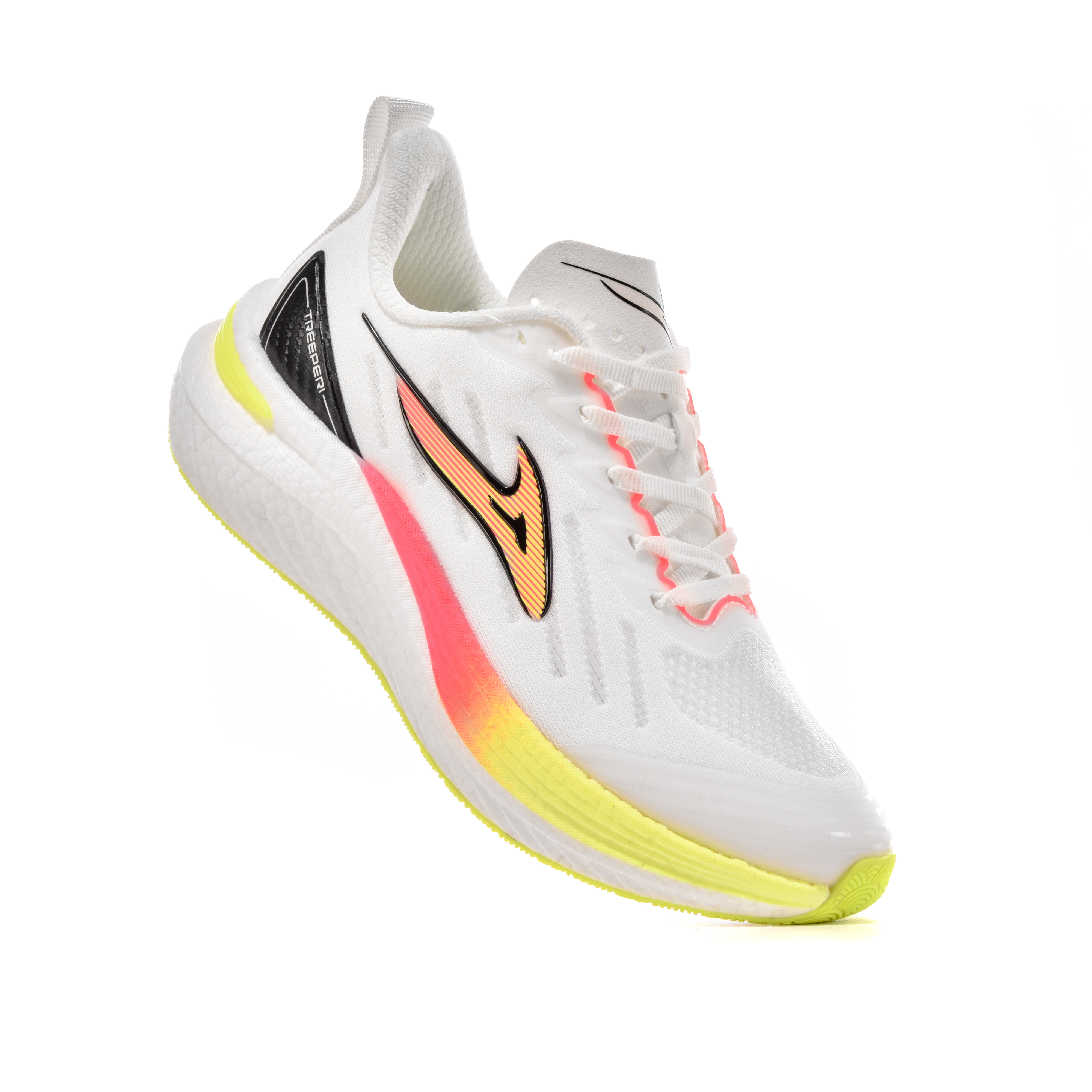 TREEPERI Wave Maker Carbon fibre Speed Running Shoes men white blue designer shoes women peach green yellow outdoor sneakers mens womens athletic trai
