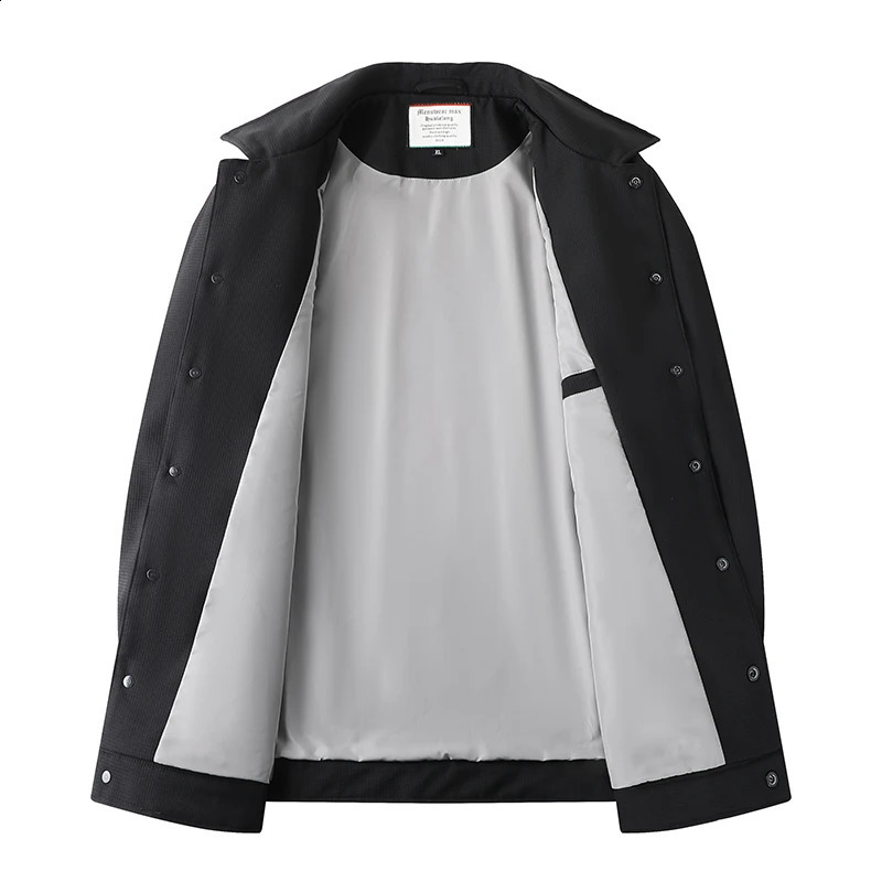 2024 Spring and Autumn Plus Oversized Mens Lapel Jacket Plus-size Baggy Multi-pocket Cargo Business Mens Anti-wrinkle Jacket 240812
