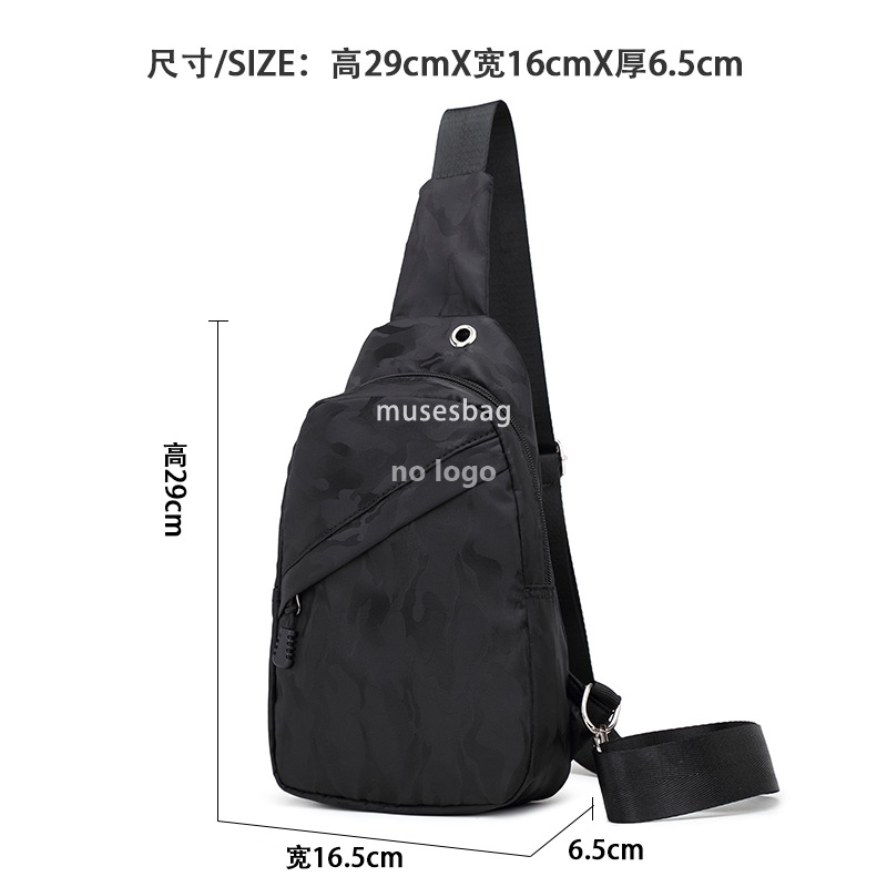 Crossbody bag men's chest bag Fashion casual men's shoulder bag Korean version multi-functional canvas small backpack bag fashion brand men&