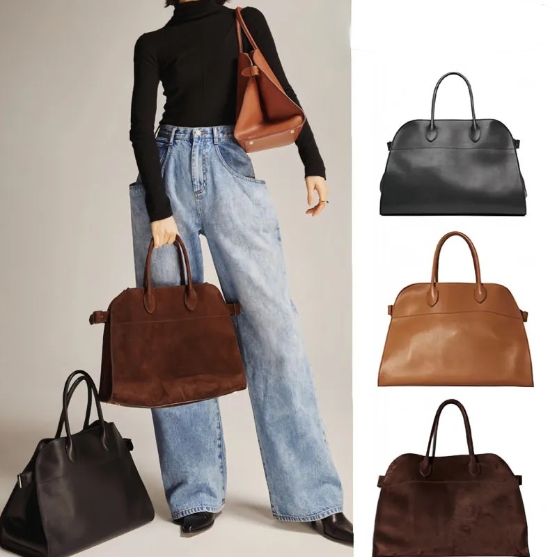 Designer Tote For Women Margaux 15 10 Handbags Solid Colors Leather Black Brown Big Capacity Shopping Outdoor Bags Man Bag Casual Te018 C46461265