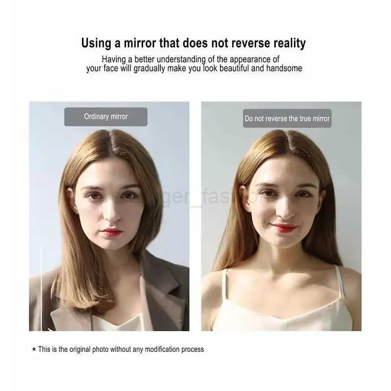 Non-Reversing True Mirror Desktop Makeup Square Mirrors Not Reversed Portable Table Home Dormitory You in the Eyes of OthersXJ240813