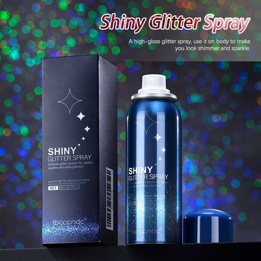 Hair body flash night club party body spray flash makeup beauty and health flash spray cosmetics for body shimmer makeup W240812
