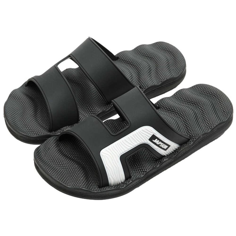 Summer new men's outdoor wear anti slip massage shoes, large shower shoes, men's home slippers