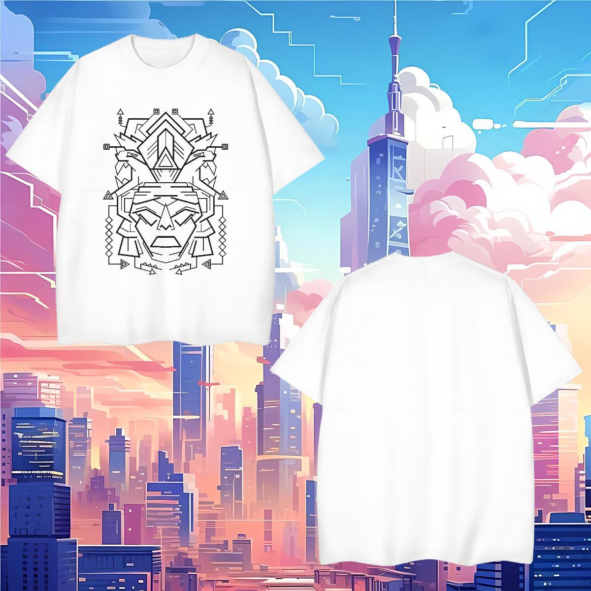 T Shirt For Man 100% Cotton 230g Lines Sport Breathable Short Sleeve DIY Logo Oversized Tshirt for Man Woman 2024 Summer TOP Quality Clothings