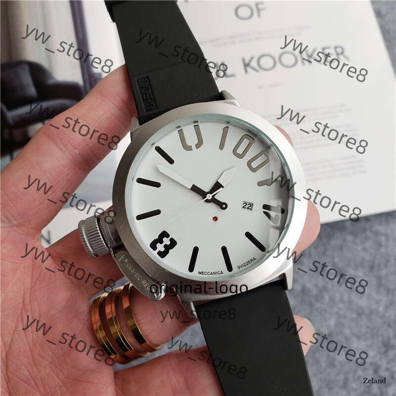 u boat watch designer European and American Watch u boat 23 Hot Selling Men's Authentic Black Belt Automatic Mechanical Waterproof Sports boat Watch 1cd