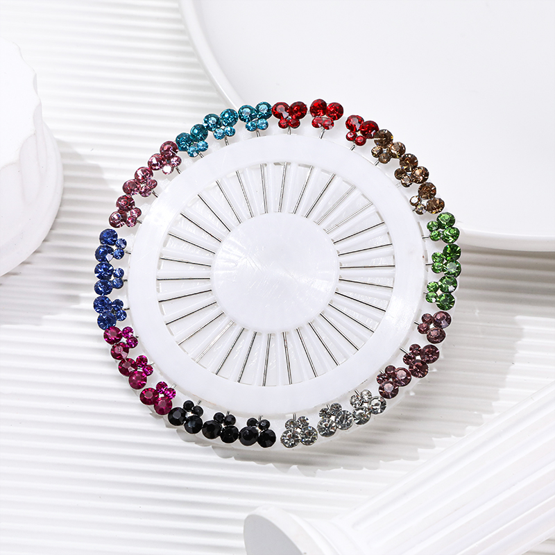 Butterfly Plum Blossom Plate Needle Fashion Women's Silk Scarf Headband Cover Needle Fixed Anti slip Pin Brooch
