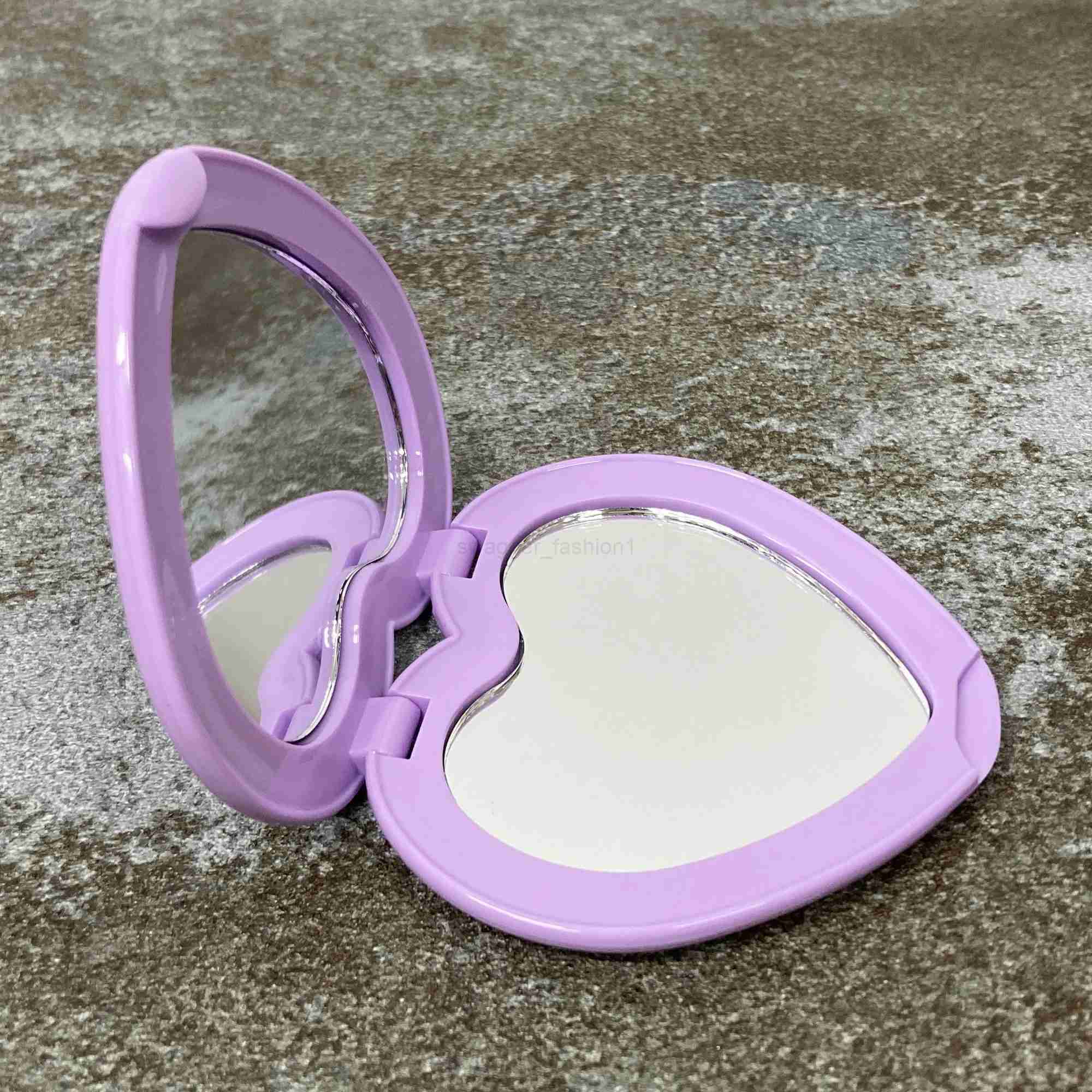 Heart Shape 1X/2X Hand Mirror High Quality Mini Makeup Mirror Popular Heart MirrorXJ240813