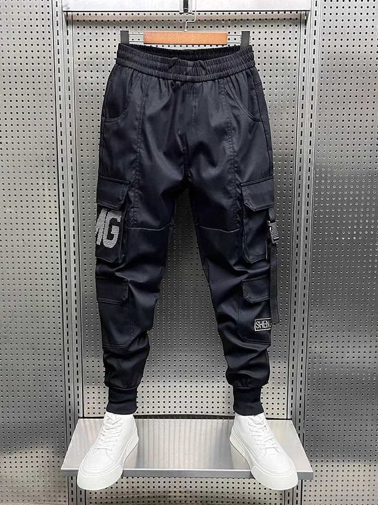 Luxury Brand Mens Clothing Fashion Hip Hop Street Pants Multi-Pocket Cargo TrousersXJ240813