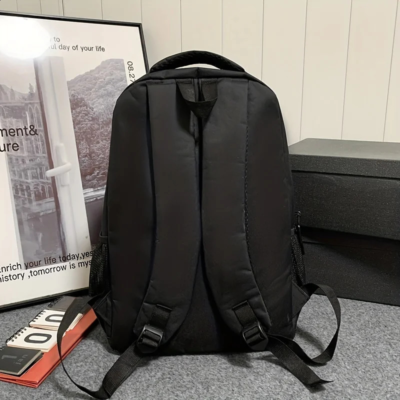 Backpack mens casual business computer fashion trend student backpack travel men can hold 205inch 240813