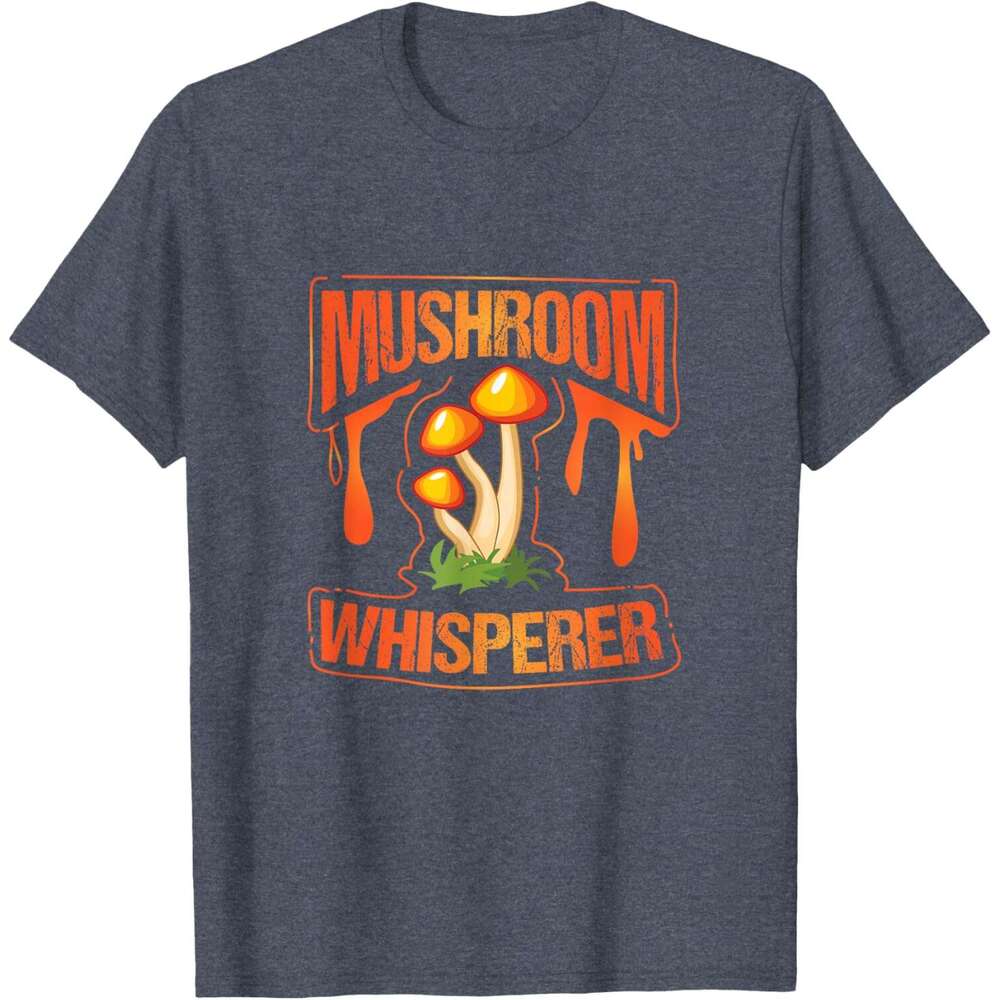 25ss Casual T shirt for Mens Mushroom Whisperer Funny Wild Mushroom Fungi Gift T-Shirt Shirts Tshirt Graphic Tee Tops Clothes Short sleeve Free shippi