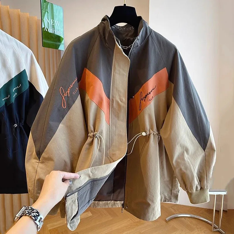 Spring Autumn Women Jacket Fashion 2024 Korean Casual Hooded Slim Windbreaker Female Wild Loose Ladies Outerwear Tops 240812