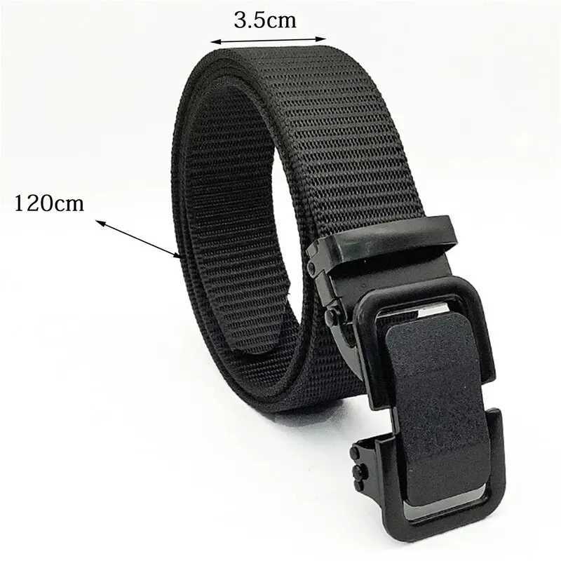 Mens spine belt mens tactical belt nylon groove belt with adjustable buckle W240807