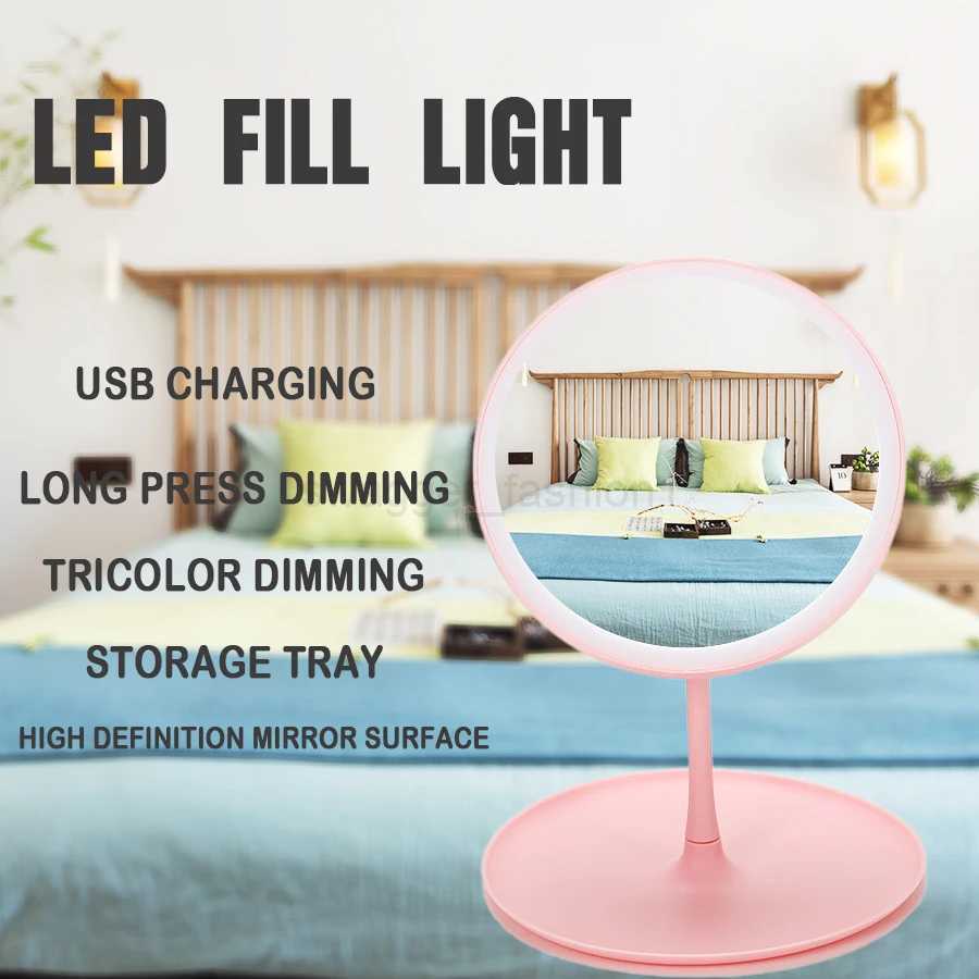 Makeup Mirror With Light White LED Daylight Vanity Mirror Detachable/Storage Base 3 Modes Mirror With Light Gift USB CableXJ240813