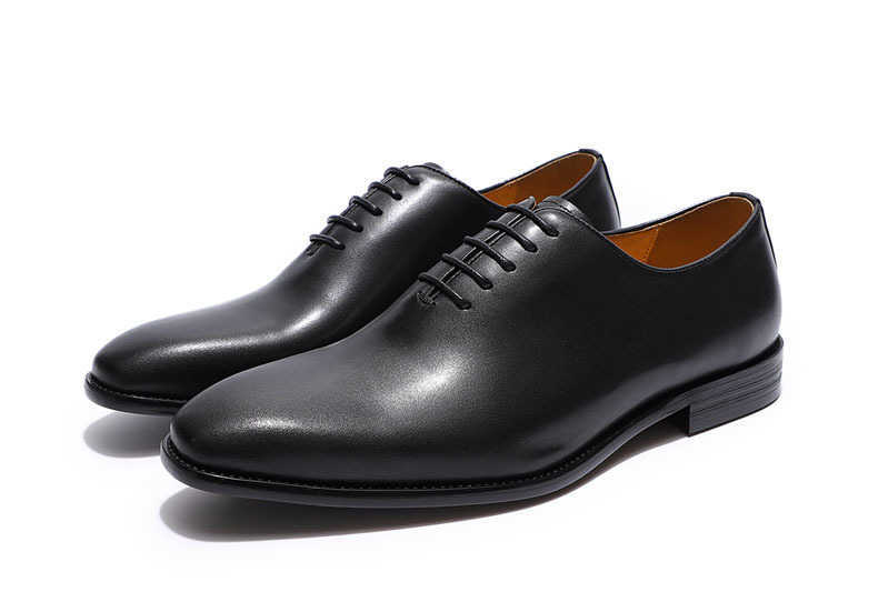 CMM High End Leather Shoes Mens Cowhide Gray Brown Handmade Mens Shoes Mens Wedding Banquet Business Dress Shoes