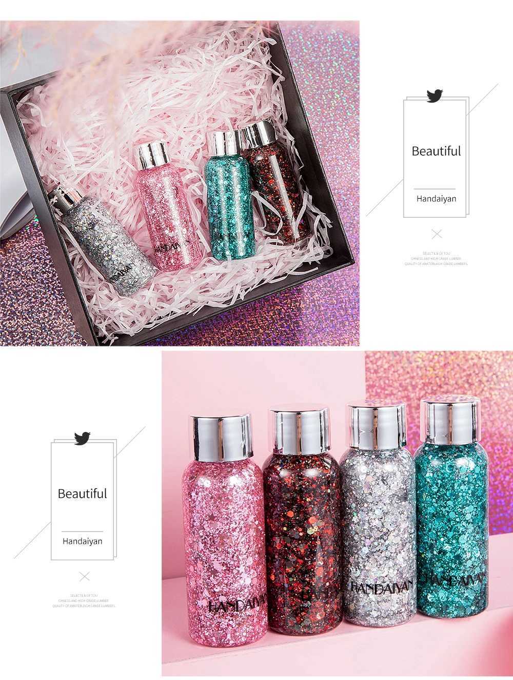 Cosmetics block body glitter primer glitter face gel sequins glitter powder liquid eye shadow lip nail hair makeup W240812