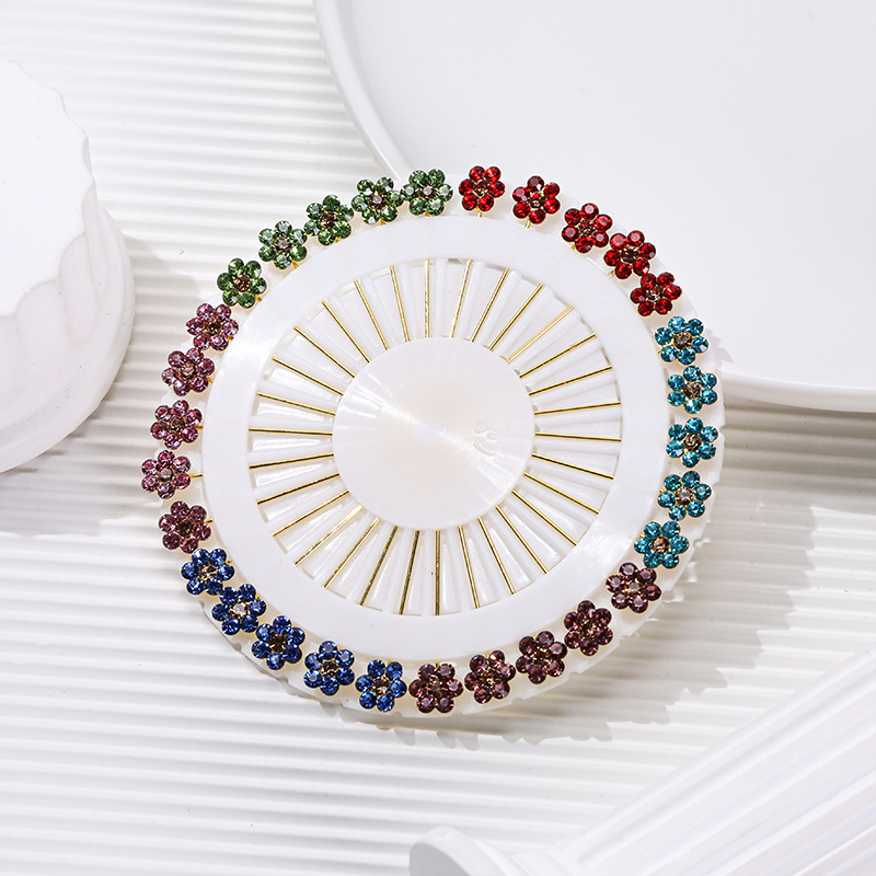 Butterfly Plum Blossom Plate Needle Fashion Women's Silk Scarf Headband Cover Needle Fixed Anti slip Pin Brooch