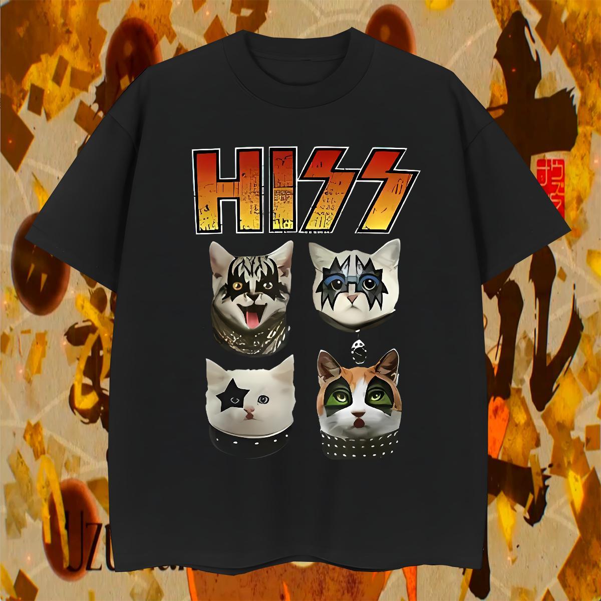 Mens T Shirts 100% Cotton 230g cat Spring Summer Crew Neck Breathable Custom Printing Men Tshirts Designer Fashion Brand Tops