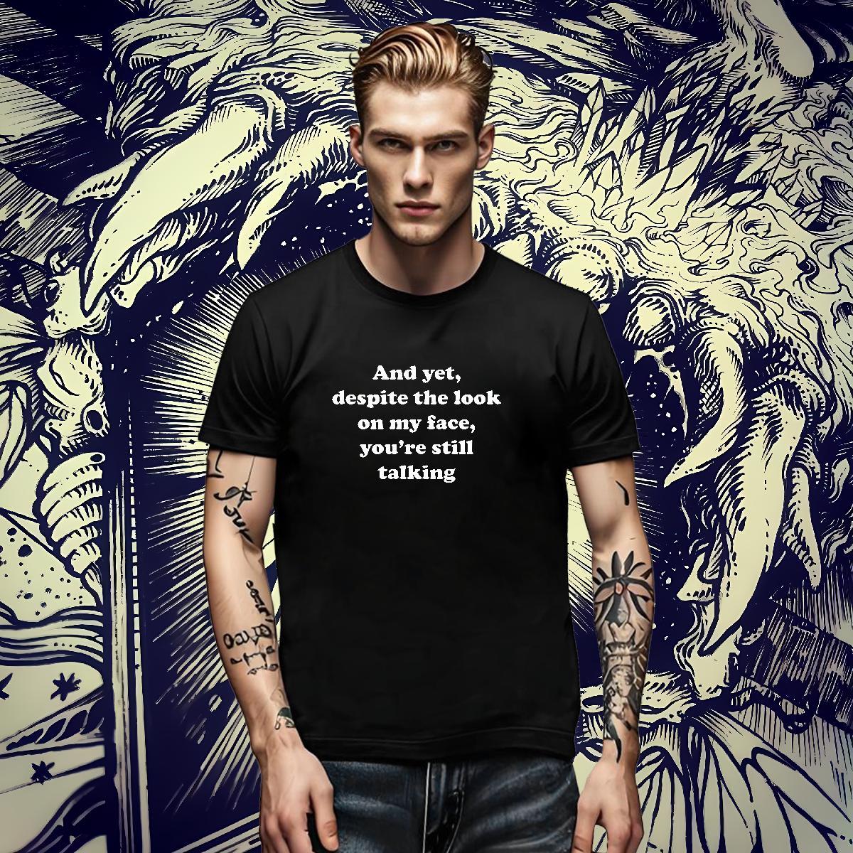Loose Fit Mens Tshirts Spring Summer 230g Cotton Graphic Short Sleeve O-Neck letter T-Shirts Fashion Polos