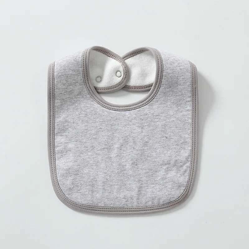 Bibs Burp Cloths New Winter Waterproof Thickened Baby Bibs Infants Solid Cotton Feeding Saliva Towel Newborn Toddler Soft Burp Cloth For Kid BibL4812