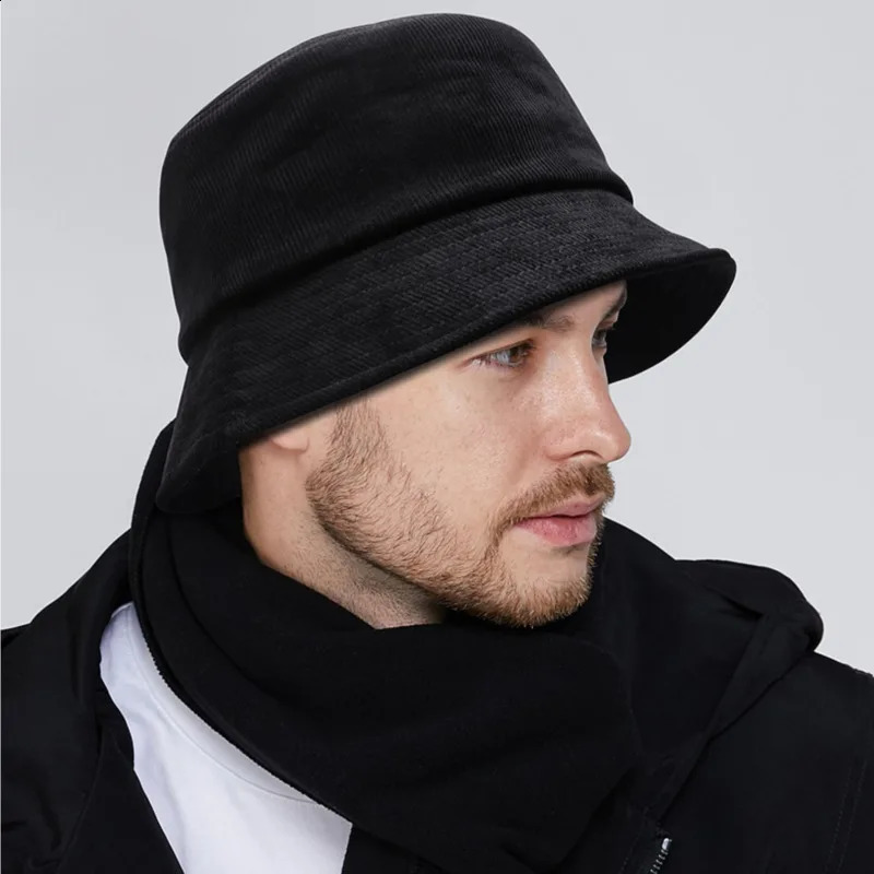 Dad winter hat ladies outdoor coral bucket mens largesized fisherman 5456cm 5658cm 5860cm 6062cm 6264cm 240812