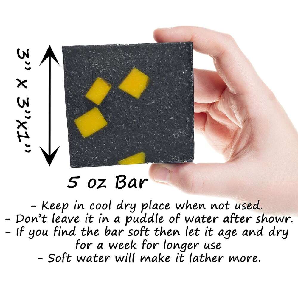 360 Feel Men's Soap bar Handmade -Masculine fragrance-, Patchouli, Pine Tar with Charcoal Beeswax,Citrus - pack- Natural Men Soap- Gift for him Ba