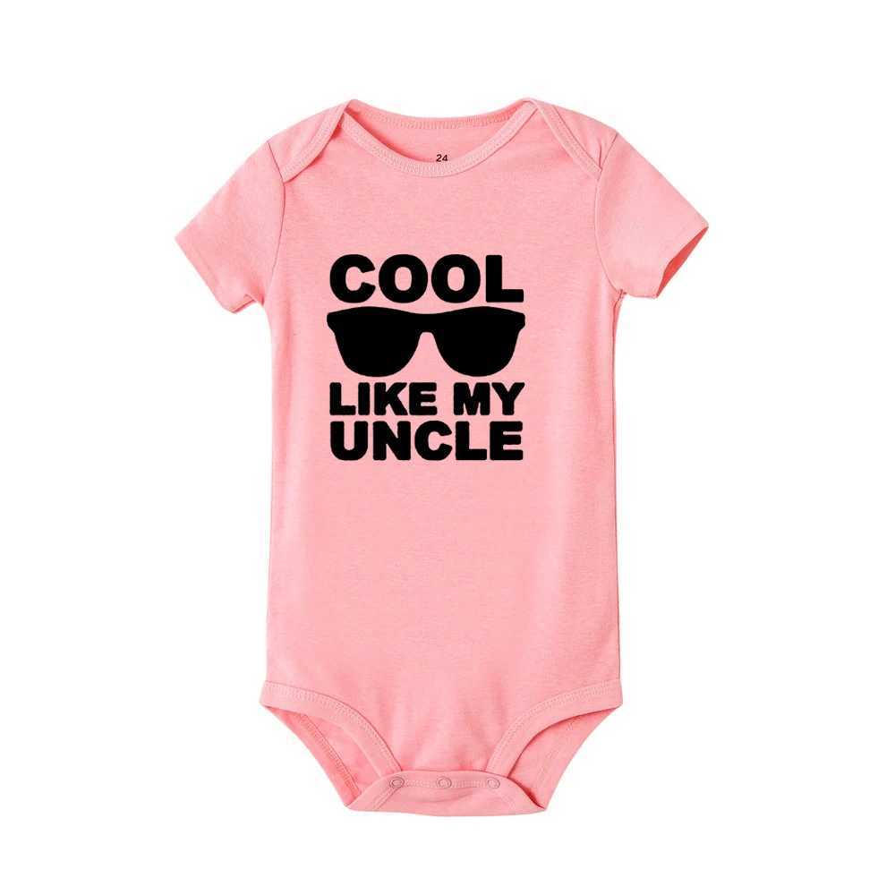 Cool like my uncle newborn baby short sleeved jumpsuit toddler girl boy summer clothing Ropa clothing baby clothing the best gift W240812